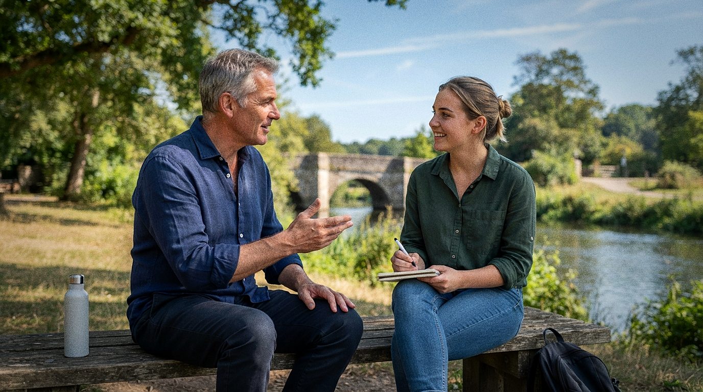 A one-to-one coaching conversation between an experienced mentor and a volunteer youth leader